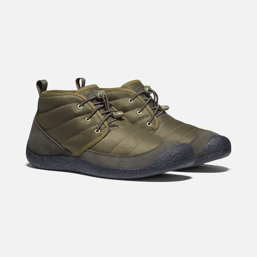 Botas Chukka Keen Mexico Verde Oliva/Negros - Hombre Howser Ii - AQ4057619